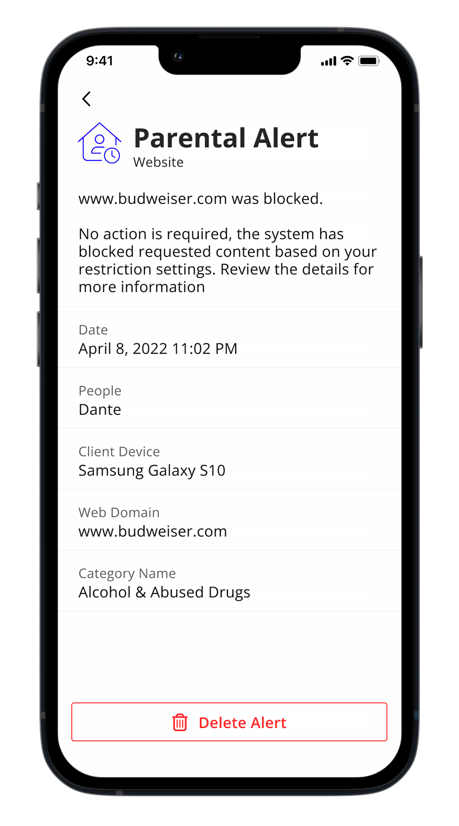 GreyStone Connect Parental Alert Mobile Device App